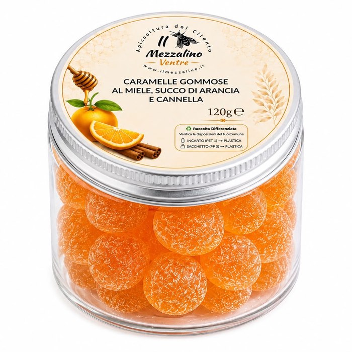 Caramelle Gommose Arancia e Cannella